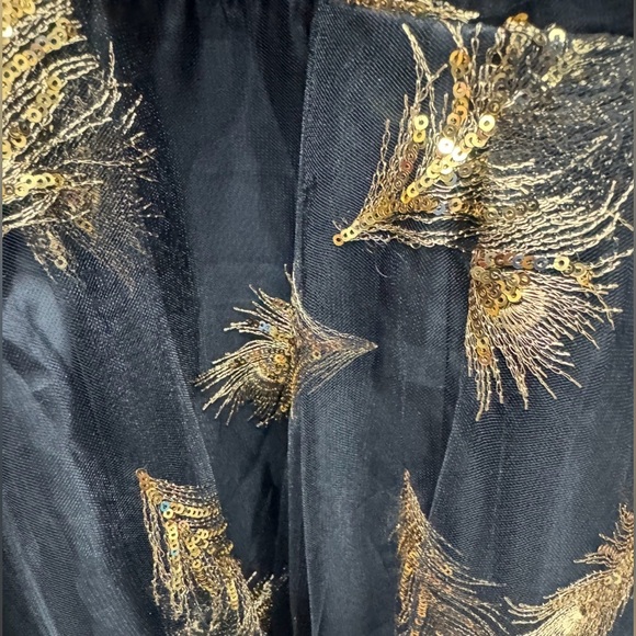 Donna Karan Black and Gold Maxi Dress - sanvalentin.cl